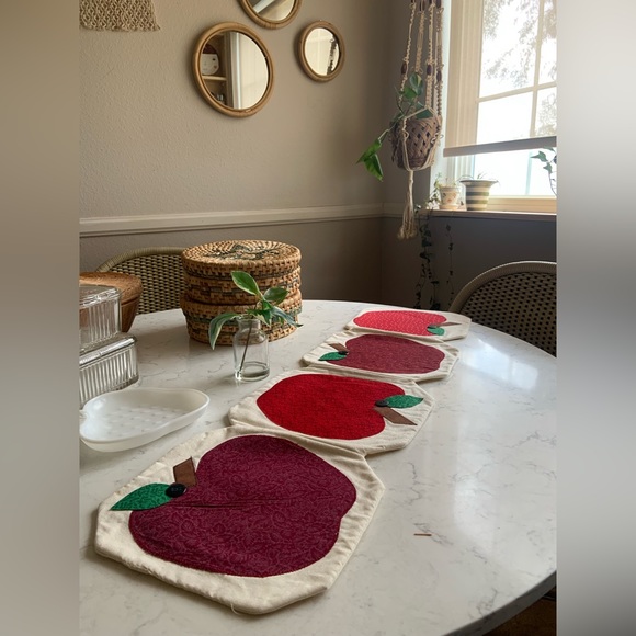 Kitchen Vintage Quilt Apple Table Runner Poshmark